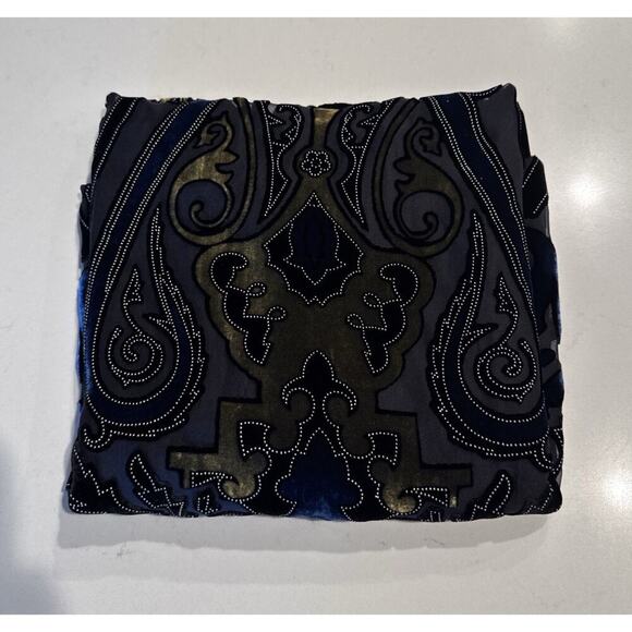 Avenue Scarf Sheer Burnout Velvet Silk Blend Goth Fairy Boho Festival 90s Look - Picture 1 of 12